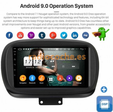 9" Android 9.0 Autoradio Reproductor de DVD Multimedia para Fiat 500X (2014-2019)-1