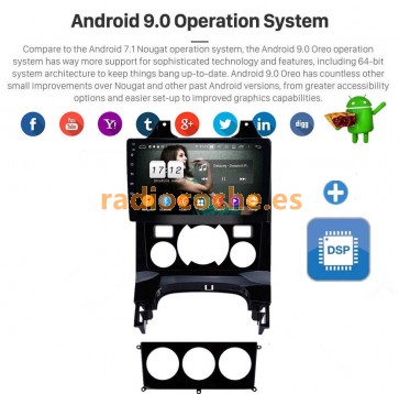 9" Android 9.0 Autoradio Reproductor de DVD Multimedia para Peugeot 3008 (2013-2020)-1