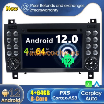 Android 12 Autoradio Reproductor De DVD GPS Navigation para Mercedes SLK W171 (2004-2012)-1