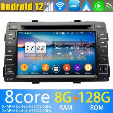 7" Android 13.0 Autoradio Reproductor de DVD Multimedia para Kia Sorento (2009-2012)-1
