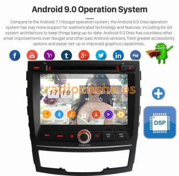 7" Android 9.0 Autoradio Reproductor de DVD Multimedia para SsangYong Korando (2010-2013)-1