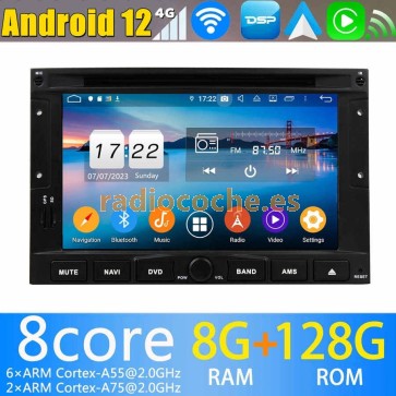 7" Android 13.0 Autoradio Reproductor de DVD Multimedia para Peugeot 5008 (De 2009)-1