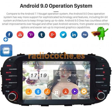 8" Android 9.0 Autoradio Reproductor de DVD Multimedia para Kia Soul (2014-2019)-1