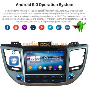 8" Android 9.0 Autoradio Reproductor de DVD Multimedia para Hyundai Tucson (De 2015)-1
