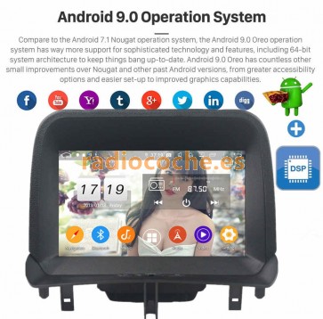 8" Android 9.0 Autoradio Reproductor de DVD Multimedia para Ford Tourneo Courier (De 2014)-1