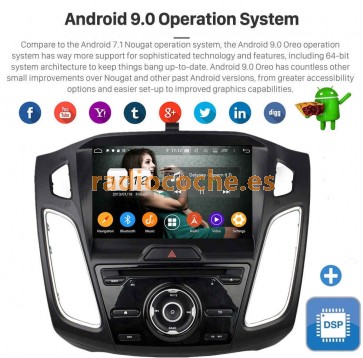 9" Android 9.0 Autoradio Reproductor de DVD Multimedia para Ford Focus 3 (2011-2018)-1
