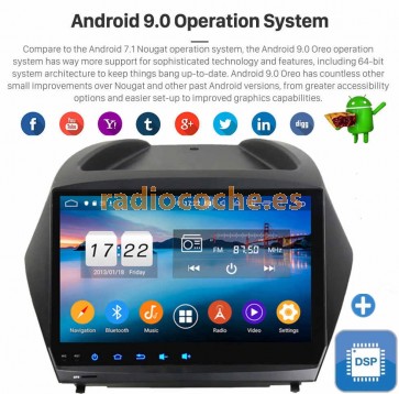 9" Android 9.0 Autoradio Reproductor de DVD Multimedia para Hyundai Tucson (2009-2015)-1