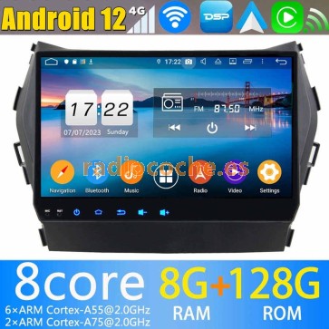 9" Android 13.0 Autoradio Reproductor de DVD Multimedia para Hyundai Santa Fe (De 2013)-1