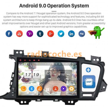 9" Android 9.0 Autoradio Reproductor de DVD Multimedia para Kia Optima (2010-2015)-1
