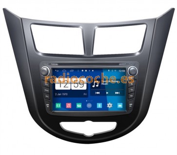 Radio DVD Navegador GPS Android 4.4.4 S160 Especifico para Hyundai Solaris-1