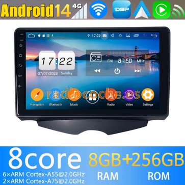 9" Android 14.0 Autoradio Navegación GPS Reproductor de DVD Multimedia para Hyundai Veloster (2011-2018)-1