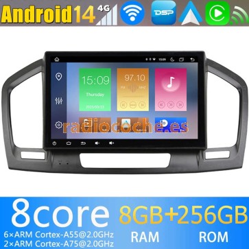 10" Android 14.0 Autoradio Navegación GPS Reproductor de DVD Multimedia para Opel Insignia (2008-2013)-1