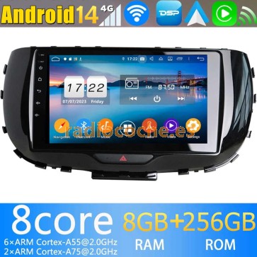9" Android 14.0 Autoradio Reproductor de DVD Multimedia para Kia Soul (De 2019)-1