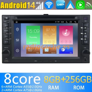6.2" Android 14.0 Autoradio Navegación GPS Reproductor de DVD Multimedia para Kia Carnival (2006-2014)-1