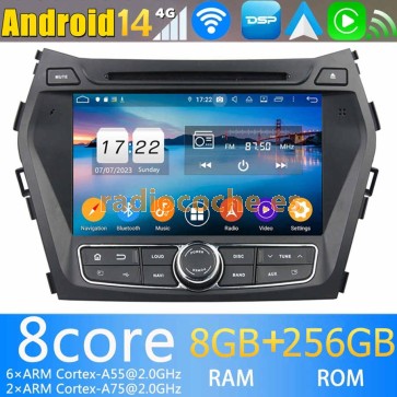8" Android 13.0 Autoradio Reproductor de DVD Multimedia para Hyundai Santa Fe (2013-2018)-1