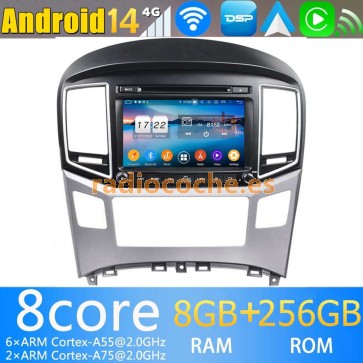8" Android 13.0 Autoradio Reproductor de DVD Multimedia para Hyundai H-1 (2016-2019)-1