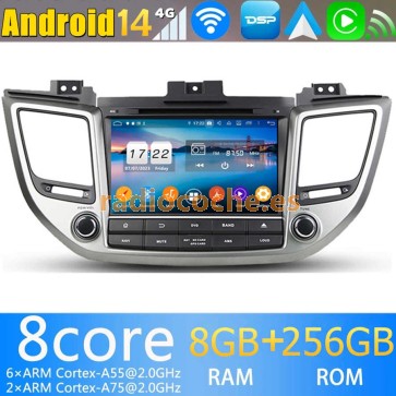 8" Android 13.0 Autoradio Reproductor de DVD Multimedia para Hyundai Tucson (De 2015)-1