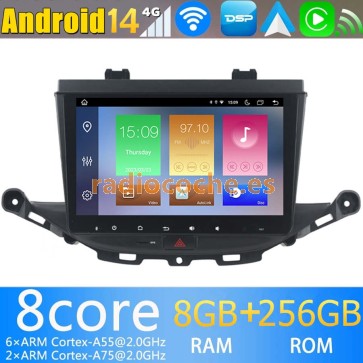 9" Android 14.0 Autoradio Navegación GPS Reproductor de DVD Multimedia para Opel Astra K (2016-2021)-1
