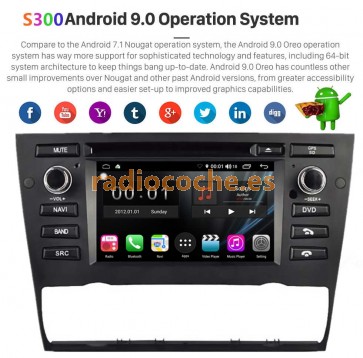 S300 Android 9.0 Autoradio Reproductor De DVD GPS Navigation para BMW Serie 3 E90 E91 E92 E93 (2005-2012)-1