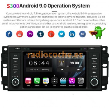 S300 Android 9.0 Autoradio Reproductor De DVD GPS Navigation para Jeep Liberty (De 2008)-1