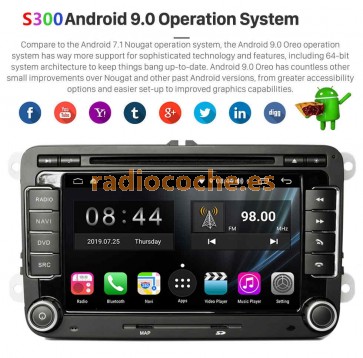S300 Android 9.0 Autoradio Reproductor De DVD GPS Navigation para VW Polo V MK5 (De 2009)-1