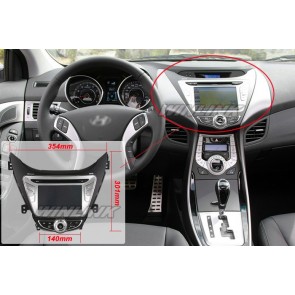 Hyundai Avante Autoradio Android 6.0 con Pantalla Táctil Bluetooth Manos Libres DAB+ Navegador GPS Micrófono Disco Duro externo CD USB MP3 4G Wifi TV OBD2 MirrorLink - Android 6.0 Autoradio Reproductor De DVD GPS Navigation para Hyundai Avante (2011-2013)