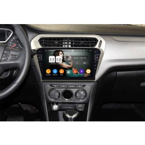 Peugeot 301 Radio de Coche Android 9.0 con 8-Core 4GB+32GB Bluetooth Navegación GPS Control Volante Micrófono DAB CD SD USB 4G WiFi TV AUX OBD2 MirrorLink CarPlay - 10
