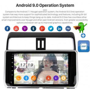 10" Android 9.0 Autoradio Reproductor de DVD Multimedia para Toyota Land Cruiser Prado 150 (De 2017)-1