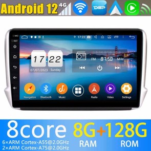 10" Android 13.0 Autoradio Reproductor de DVD Multimedia para Peugeot 2008 (2013-2020)-1