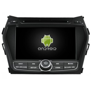 Hyundai ix45 Autoradio Android 6.0.1 con Octa-Core 2G RAM Pantalla Táctil Bluetooth Manos Libres DAB+ Navegador GPS Micrófono CD USB 4G Wifi Internet TV OBD2 MirrorLink - Android 6.0.1 Autoradio Reproductor De DVD GPS Navigation para Hyundai ix45 (De 2012
