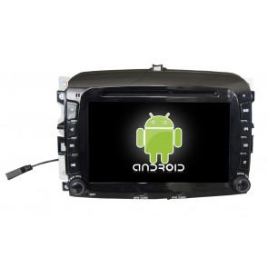 Fiat 500L Autoradio Android 6.0 con Pantalla Táctil Bluetooth Manos Libres DAB+ Navegador GPS Micrófono Disco Duro externo CD USB MP3 4G Wifi Internet TV OBD2 MirrorLink - Android 6.0 Autoradio Reproductor De DVD GPS Navigation para Fiat 500L