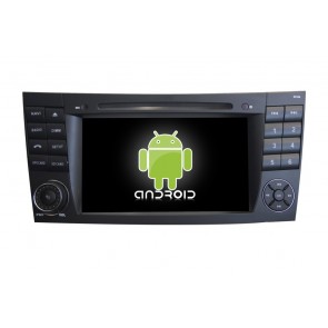 Mercedes W211 Autoradio Android 6.0 con Pantalla Táctil Bluetooth Manos Libres DAB+ Navegador GPS Micrófono Disco Duro externo USB 4G Wifi TV OBD2 MirrorLink - Android 6.0 Autoradio Reproductor De DVD GPS Navigation para Mercedes Clase E W211 (2002-2009)