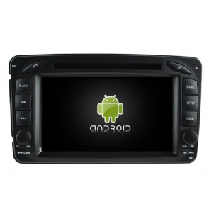 Mercedes W209 Autoradio Android 6.0.1 con Octa-Core 2G RAM Pantalla Táctil Bluetooth Manos Libres DAB+ Navegador GPS Micrófono CD USB 4G Wifi TV OBD2 MirrorLink - Android 6.0.1 Autoradio Reproductor De DVD GPS Navigation para Mercedes CLK W209 (1998-2004)