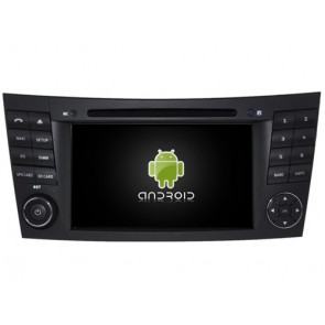 Mercedes W211 Autoradio Android 6.0.1 con Octa-Core 2G RAM Pantalla Táctil Bluetooth Manos Libres DAB+ Navegador GPS Micrófono USB 4G Wifi Internet TV OBD2 MirrorLink - Android 6.0.1 Autoradio Reproductor De DVD GPS Navigation para Mercedes Clase E W211