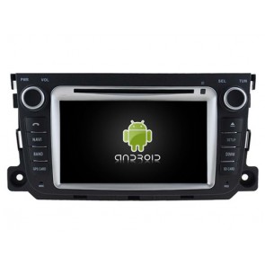 Smart ForTwo Autoradio Android 6.0.1 con Octa-Core 2G RAM Pantalla Táctil Bluetooth Manos Libres DAB+ Navegador GPS Micrófono CD USB MP3 4G Wifi Internet TV OBD2 MirrorLink - Android 6.0.1 Autoradio Reproductor De DVD GPS Navigation para Smart ForTwo 