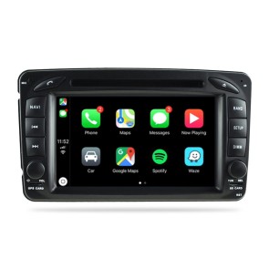 Mercedes Vito Autoradio Android 12.0 con Pantalla Táctil Bluetooth Manos Libres DAB+ Navegador GPS CD USB 4G Wifi OBD2 CarPlay - Android 12 Autoradio Reproductor De DVD GPS Navigation para Mercedes Vito (2004-2006)