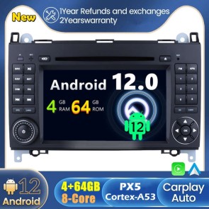 Android 12 Autoradio Reproductor De DVD GPS Navigation para Mercedes Vito W639 (2006-2016)-1