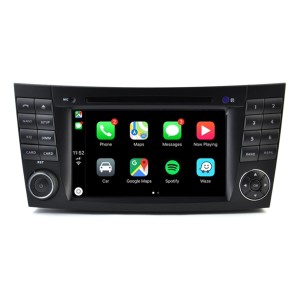 Mercedes W211 Autoradio Android 12.0 con Pantalla Táctil Bluetooth Manos Libres DAB+ Navegador GPS USB 4G Wifi OBD2 CarPlay - Android 12 Autoradio Reproductor De DVD GPS Navigation para Mercedes Clase E W211 (2002-2009)