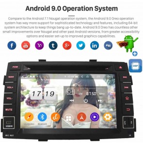 7" Android 9.0 Autoradio Reproductor de DVD Multimedia para Kia Sorento (2009-2012)-1
