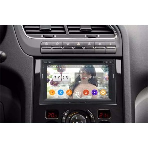 Peugeot 3008 Radio de Coche Android 9.0 con 8-Core 4GB+32GB Bluetooth Navegación GPS Control Volante Micrófono DAB CD SD USB 4G WiFi TV AUX OBD2 MirrorLink CarPlay - 7