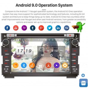 7" Android 9.0 Autoradio Reproductor de DVD Multimedia para Kia Ceed (2009-2012)-1