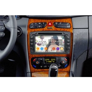 Mercedes W463 Radio de Coche Android 9.0 con 8-Core 4GB+32GB Bluetooth Navegación GPS Control Volante Micrófono DAB CD SD USB 4G WiFi TV OBD2 MirrorLink CarPlay - 7