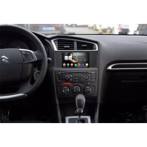 Citroën C4 Radio de Coche Android 9.0 con 8-Core 4GB+32GB Bluetooth Navegación GPS Control Volante Micrófono DAB CD SD USB 4G WiFi TV AUX OBD2 MirrorLink CarPlay - 7