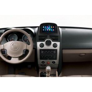Renault Mégane II Radio de Coche Android 9.0 con 8-Core 4GB+32GB Bluetooth Navegación GPS Control Volante Micrófono DAB CD SD USB 4G WiFi TV OBD2 MirrorLink CarPlay - 7