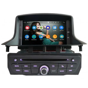 Renault Mégane III Radio de Coche Android 9.0 con 8-Core 4GB+32GB Bluetooth Navegación GPS Control Volante Micrófono DAB CD SD USB 4G WiFi TV AUX OBD2 MirrorLink CarPlay - 7