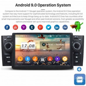 7" Android 9.0 Autoradio Reproductor de DVD Multimedia para Fiat Grande Punto (De 2005)-1