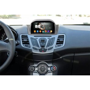 Ford Fiesta Radio de Coche Android 9.0 con 8-Core 4GB+32GB Bluetooth Navegación GPS Control Volante Micrófono DAB CD SD USB 4G WiFi TV AUX OBD2 MirrorLink CarPlay - 7