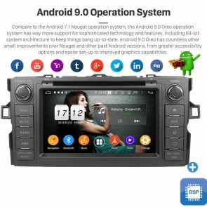 7" Android 9.0 Autoradio Reproductor de DVD Multimedia para Toyota Auris (2006-2012)-1