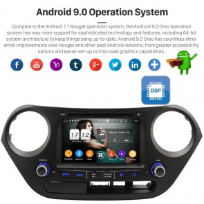 7" Android 9.0 Autoradio Reproductor de DVD Multimedia para Hyundai i10 (2013-2019)-1