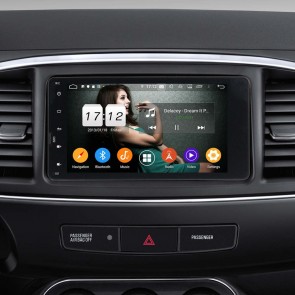 Mitsubishi ASX Radio de Coche Android 9.0 con 8-Core 4GB+32GB Bluetooth Navegación GPS Control Volante Micrófono DAB CD SD USB 4G WiFi TV AUX OBD2 MirrorLink CarPlay - 7